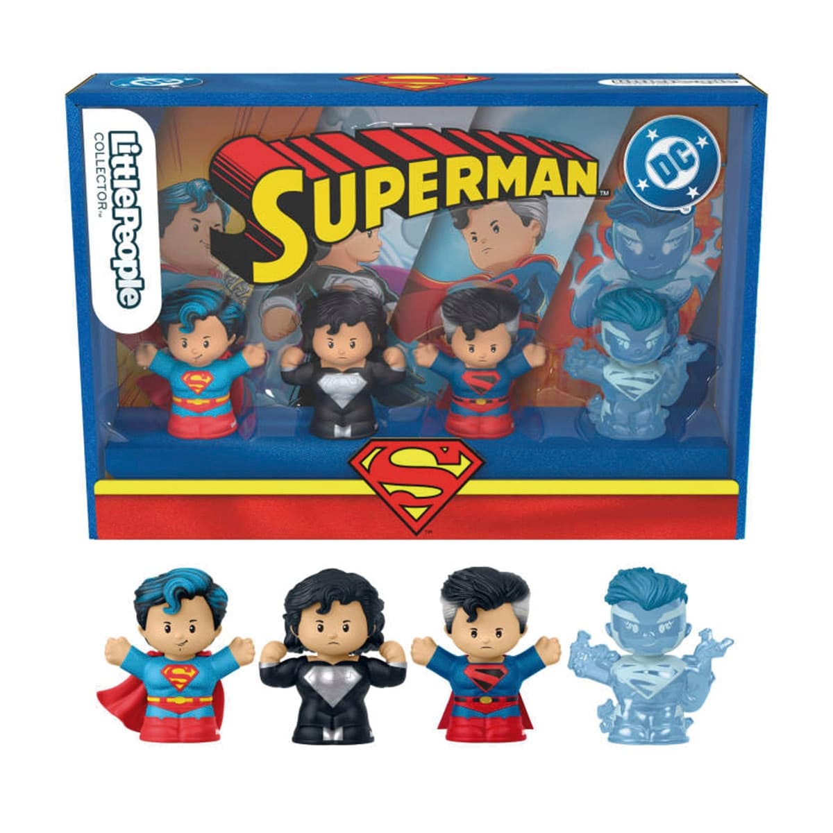 Fisher-Price - Set figuras Superman a través de los tiempos Little People Collector Fisher-Price.