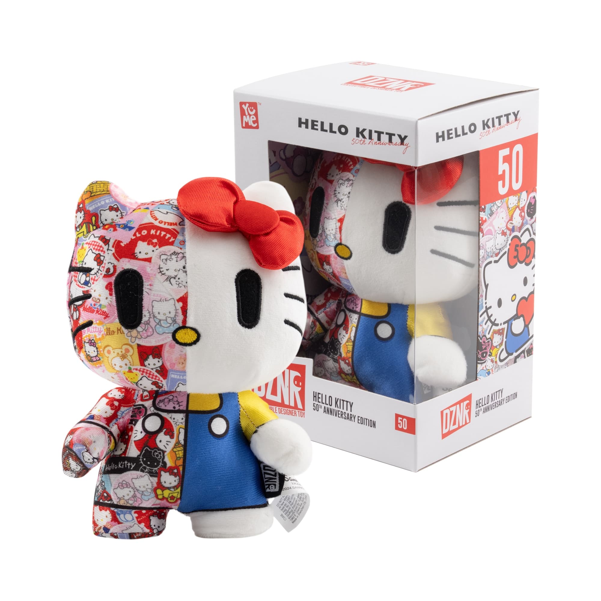 Yume - Peluche DZNR Hello Kitty and Friends Edición 50 Anniversario Hello Kitty YuMe.