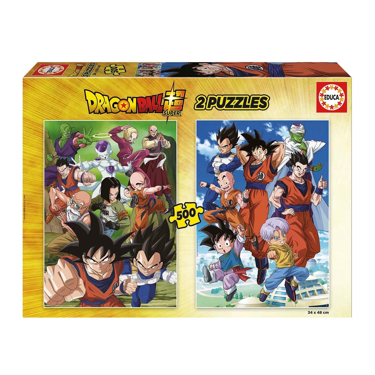 EDUCA - Puzzle 2X500 Piezas Dragon Ball Educa.