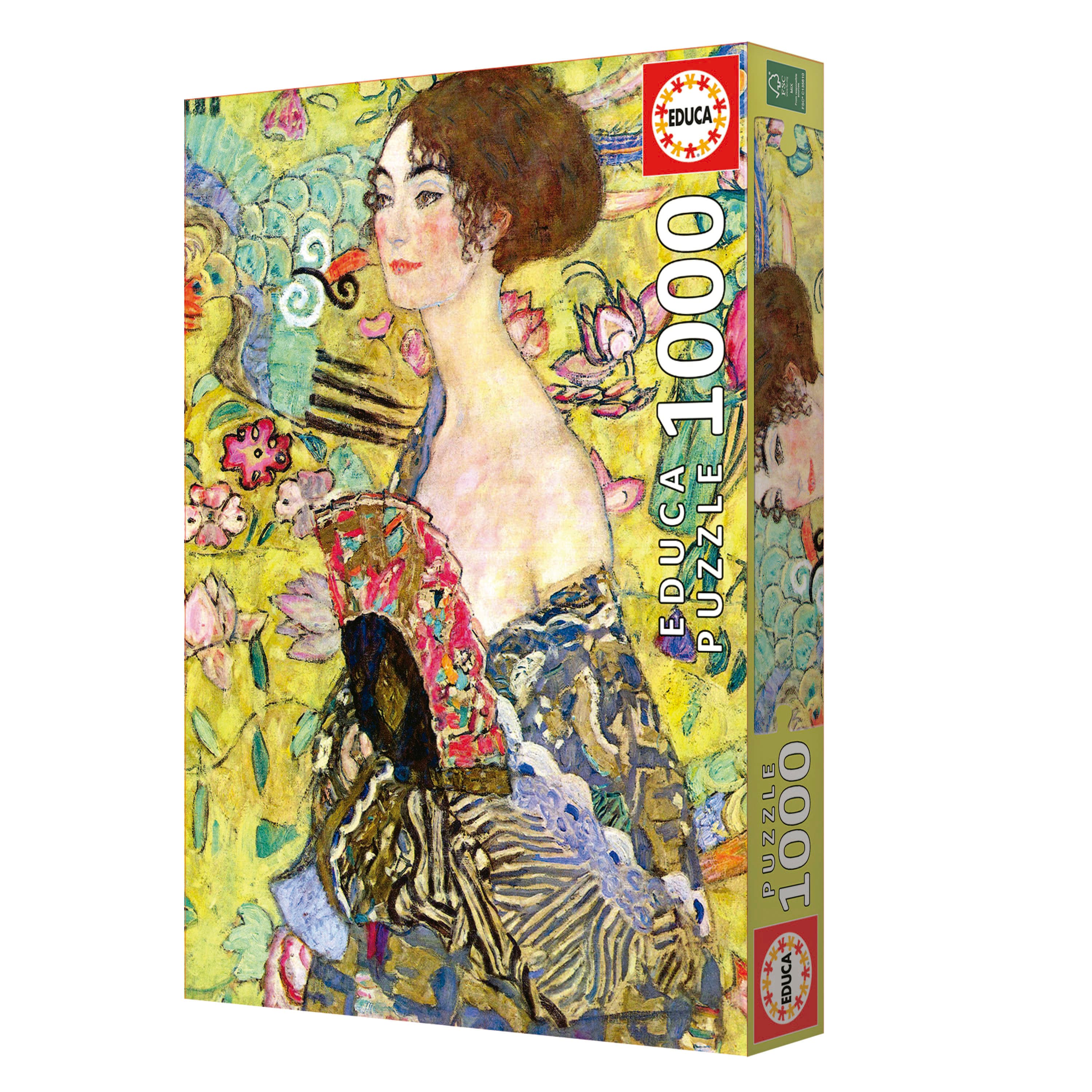 Puzzle 1000 Piezas Gustav Klimt Lady With A Fan Educa - Image 4