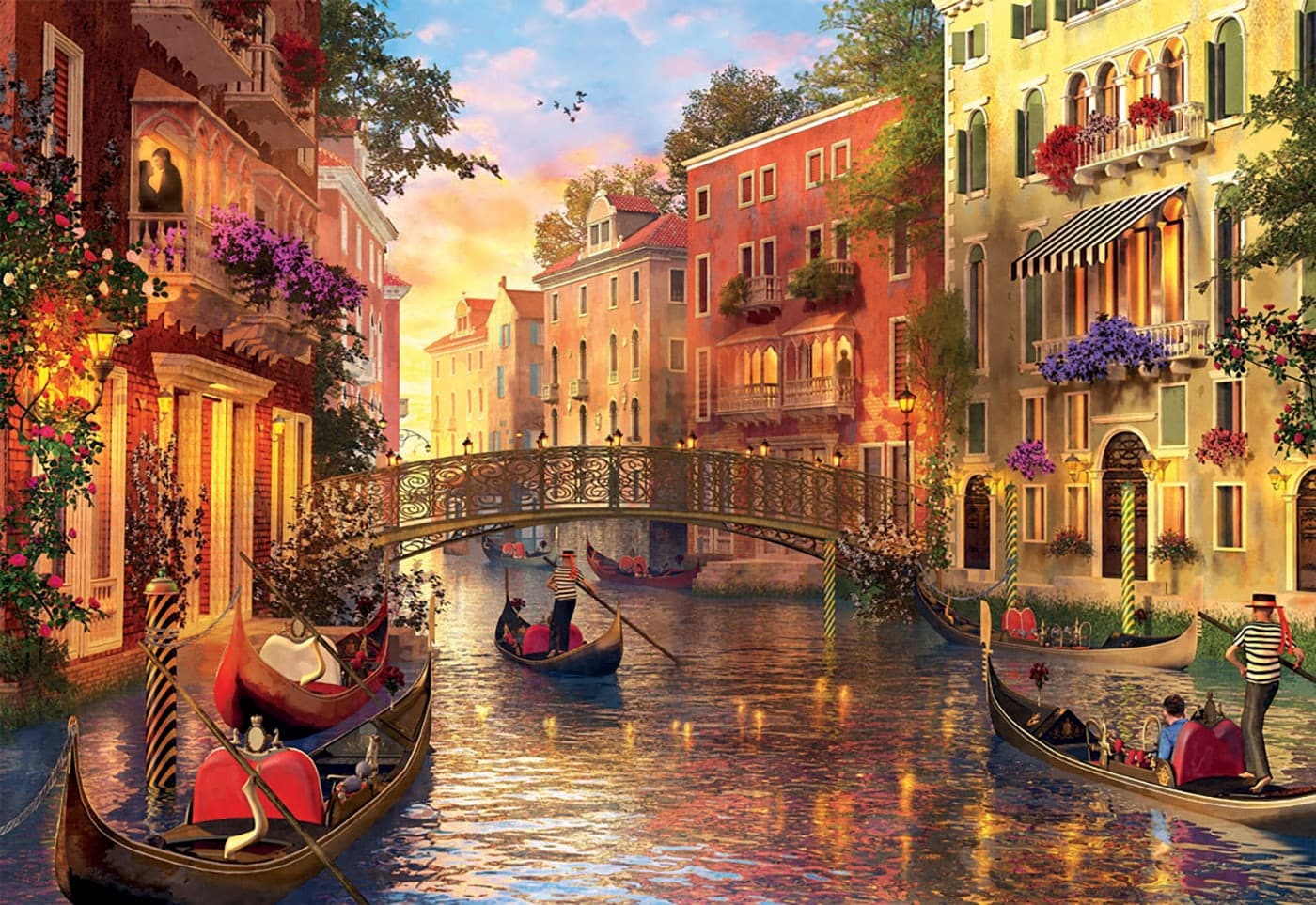 Puzzle 1500 Piezas Sunset In Venice Educa - Image 2