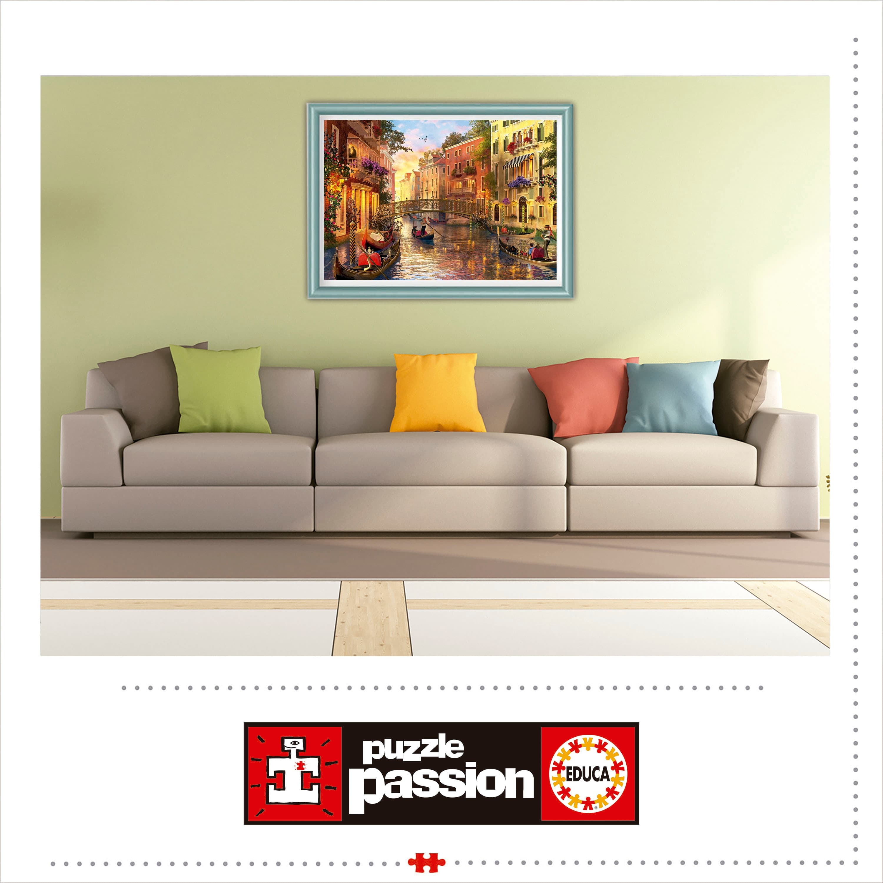 Puzzle 1500 Piezas Sunset In Venice Educa - Image 3