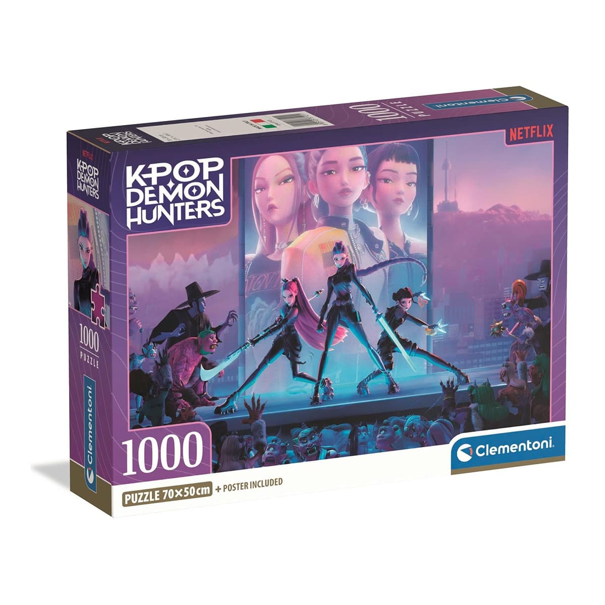 Clementoni - Puzzle 1000 K-Pop Demon Hunters 1 Clementoni.