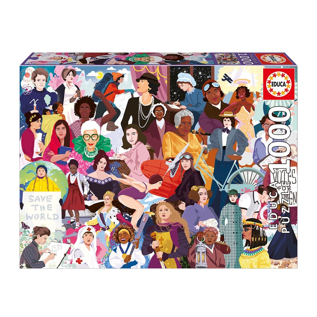 EDUCA - Puzzle 1000 Mujeres Emblemáticas Educa.
