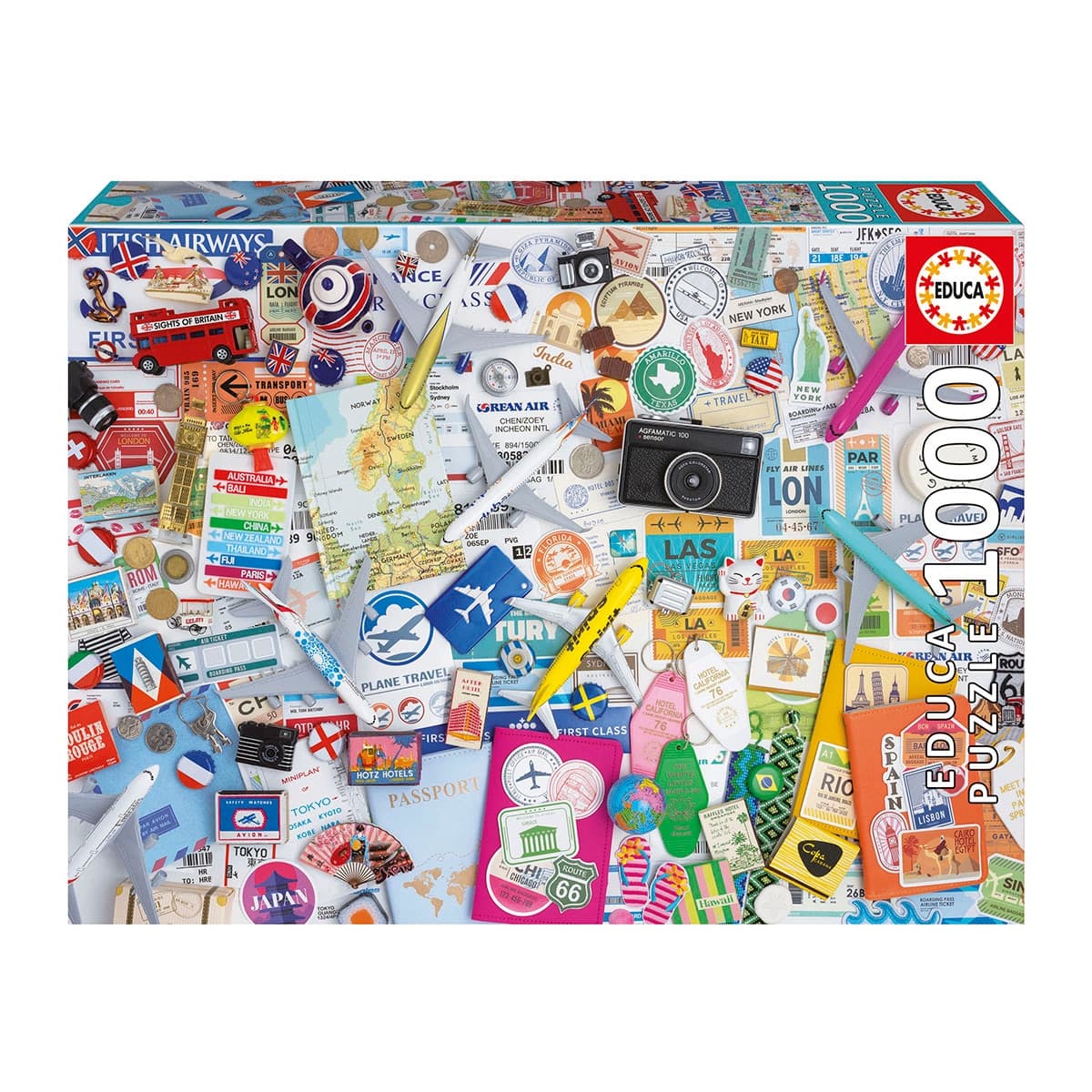 EDUCA - Puzzle 1000 Collages De Viajes Educa.