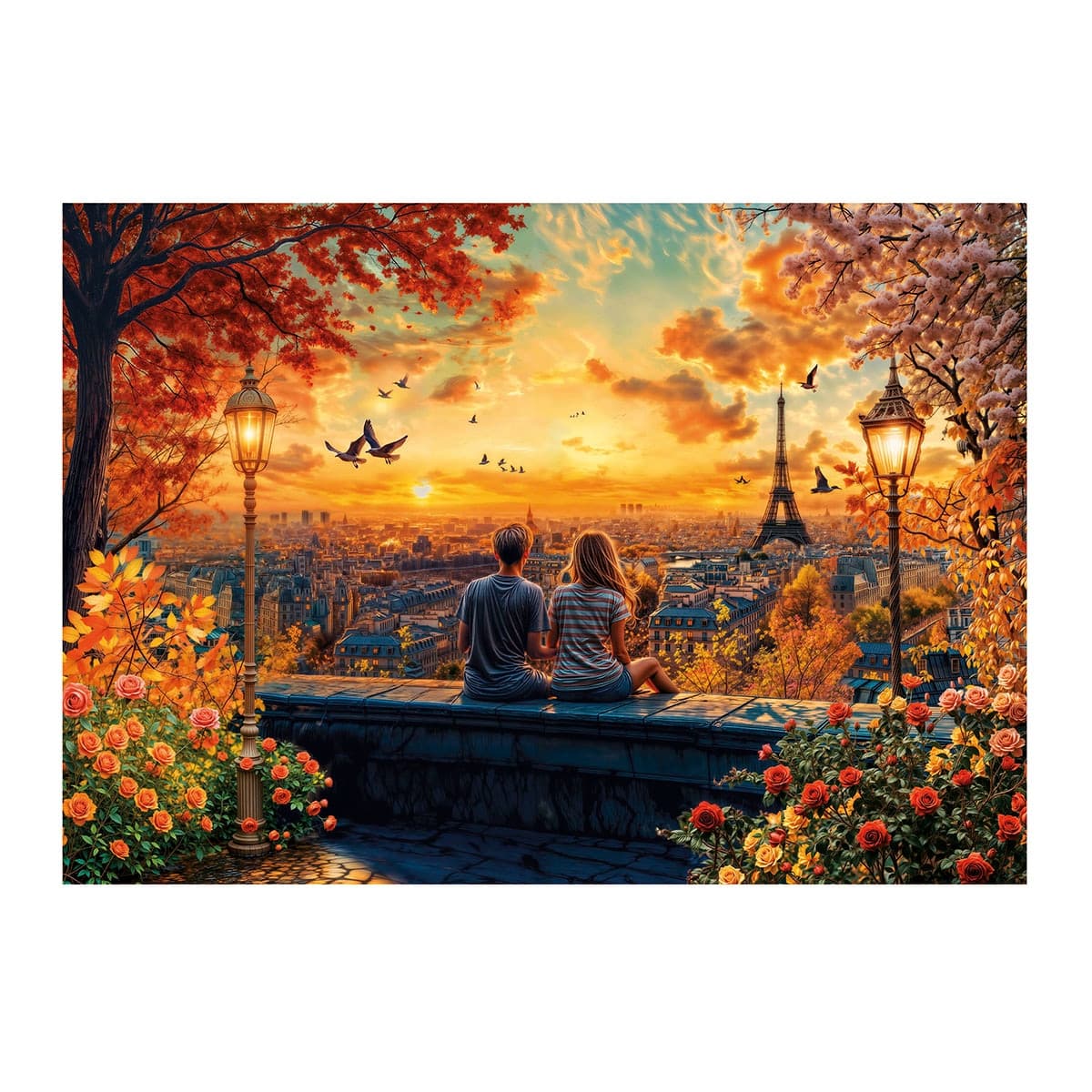 Puzzle 1500 Enamorados En París Educa - Image 2