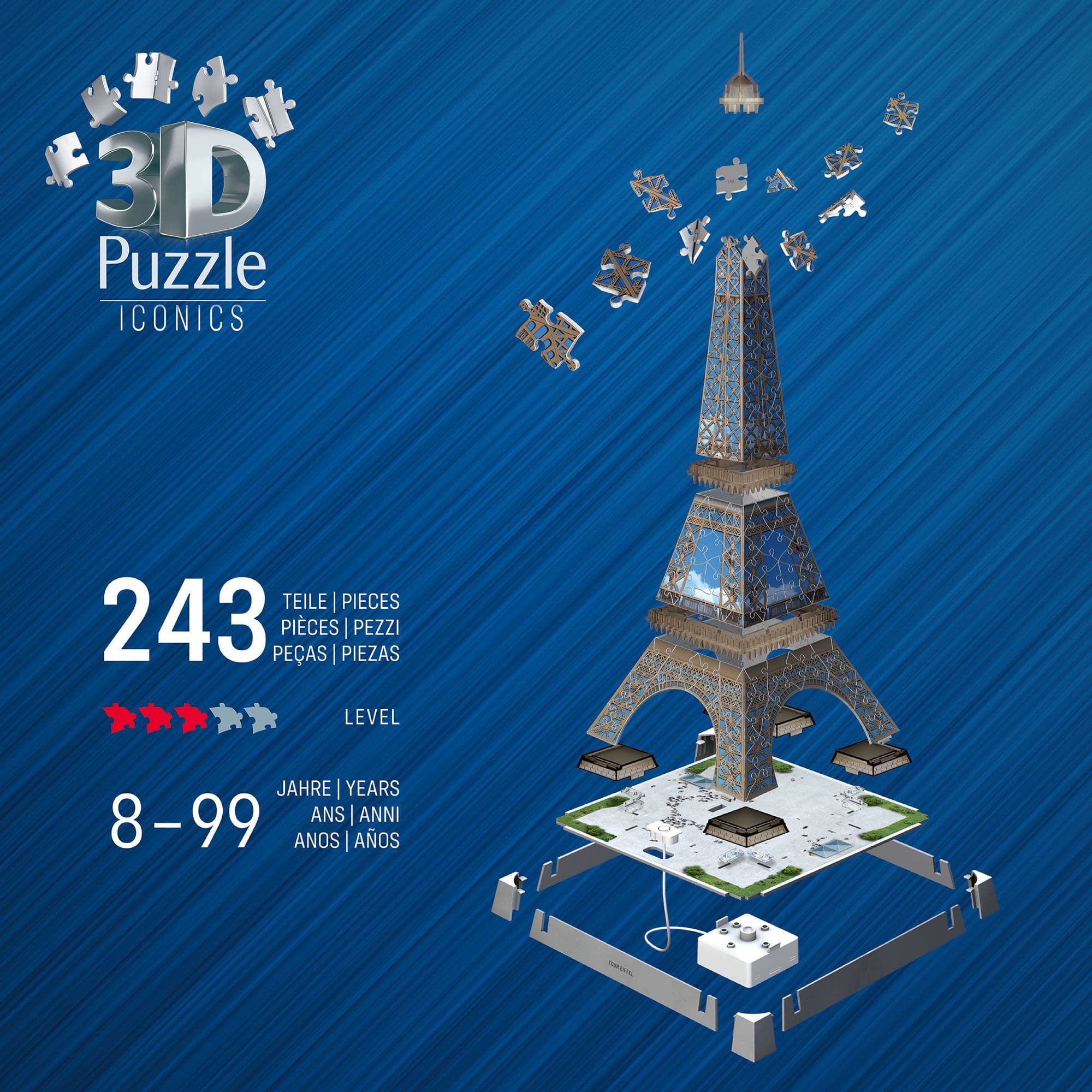 Puzzle 3D Torre Eiffel  Con Luz Ravensburger - Image 3