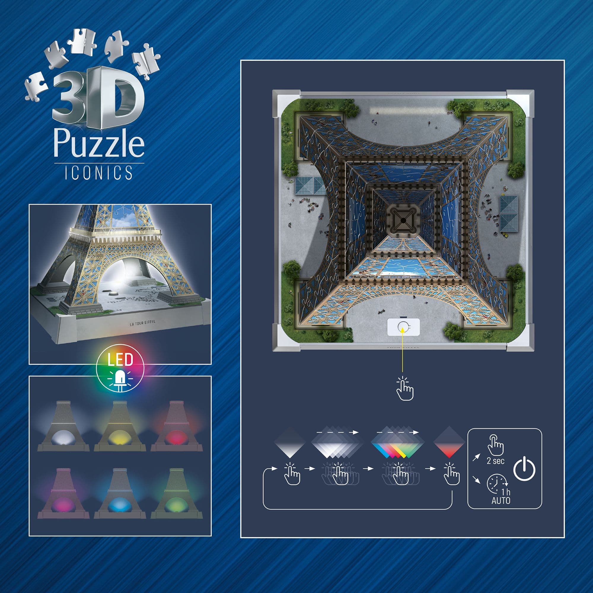 Puzzle 3D Torre Eiffel  Con Luz Ravensburger - Image 5