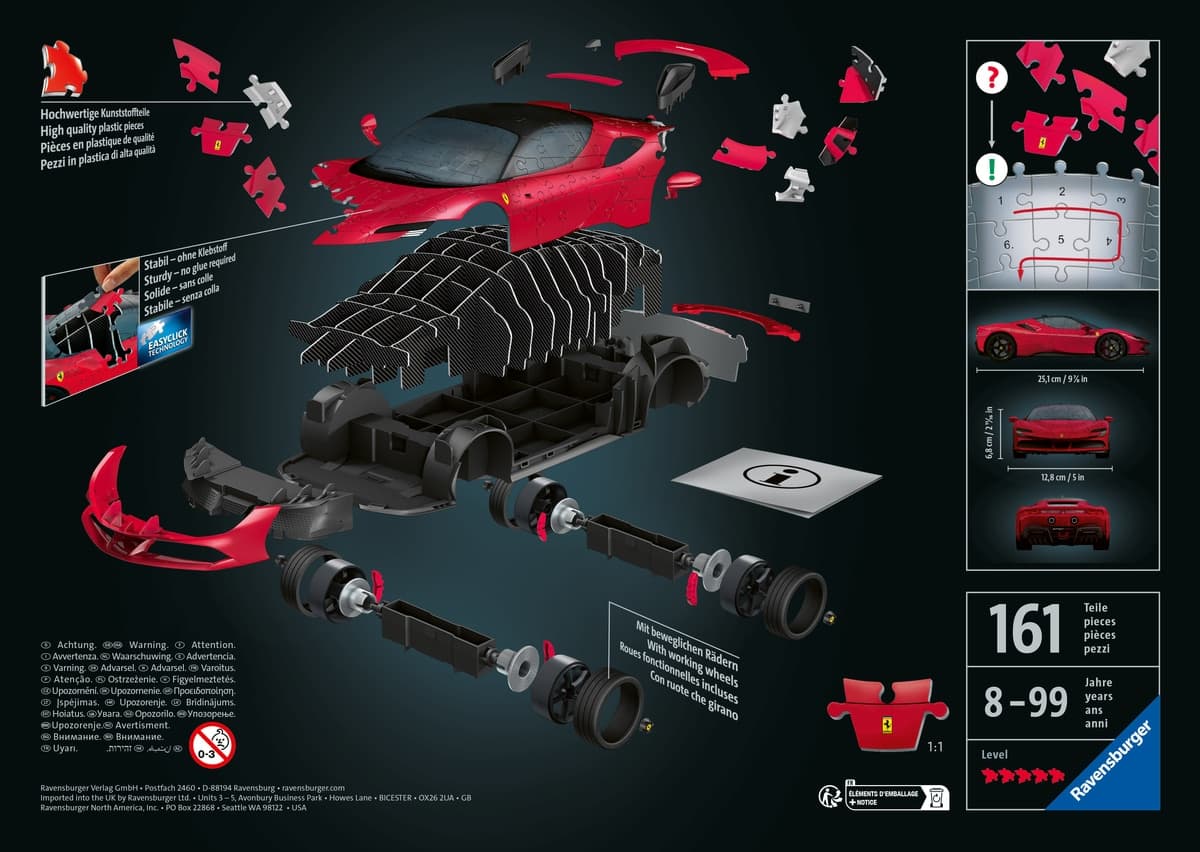 Puzzle 3D Ferrari Sf90 Ravensburger - Image 7
