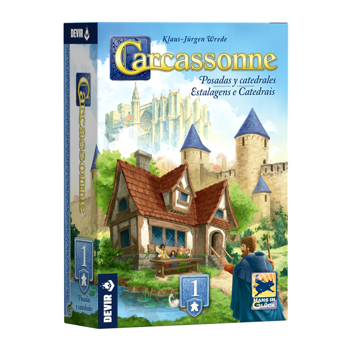 Devir - Juego de mesa Carcassonne Exp. 1 Posadas Devir.