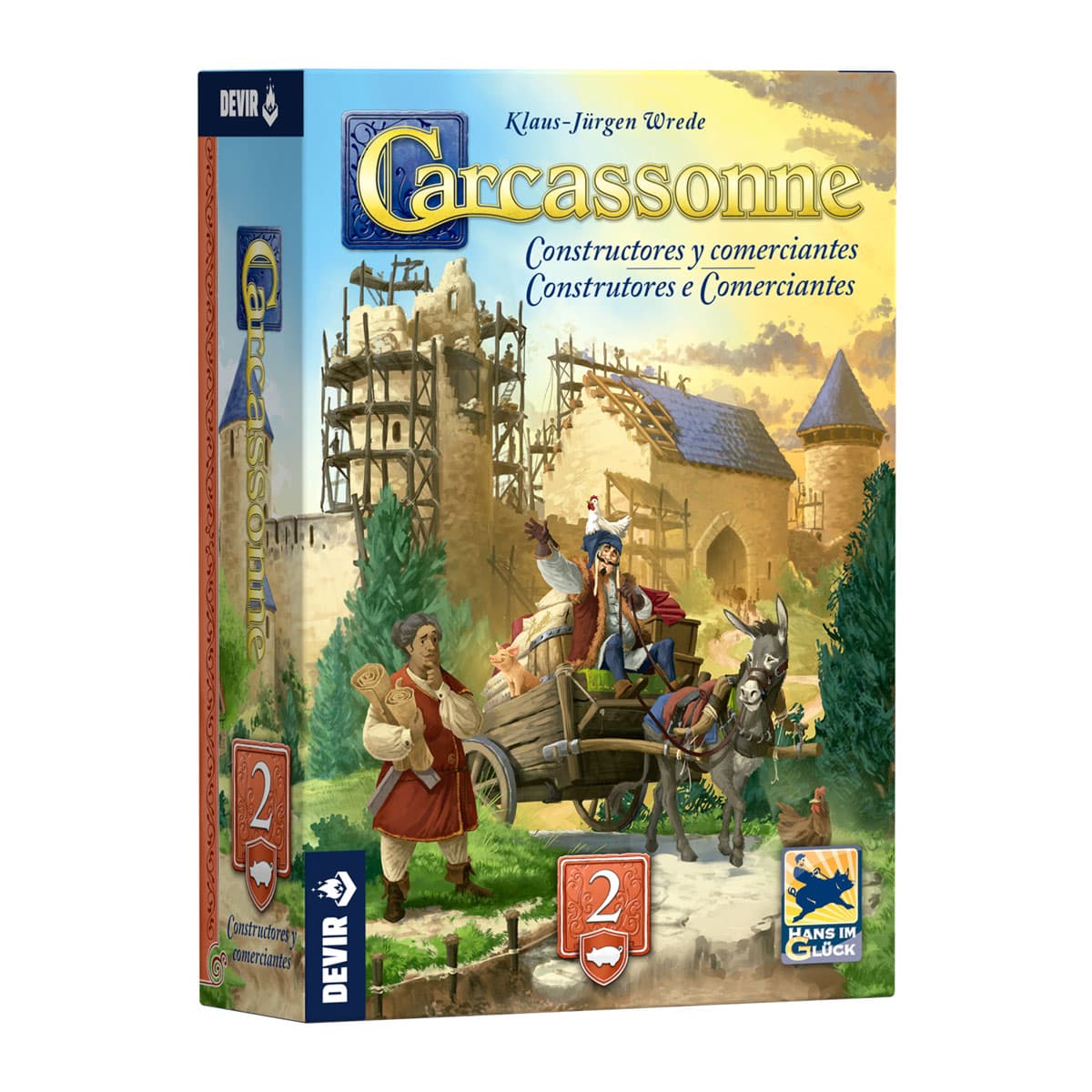 Devir - Juego de mesa Carcassonne Exp. 2 Constructores Devir.