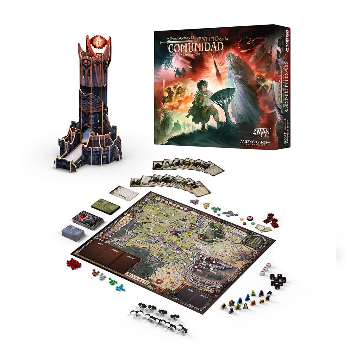 Juego de Mesa El Señor de los Anillos Destino de La Comunidad Asmodee - Image 2