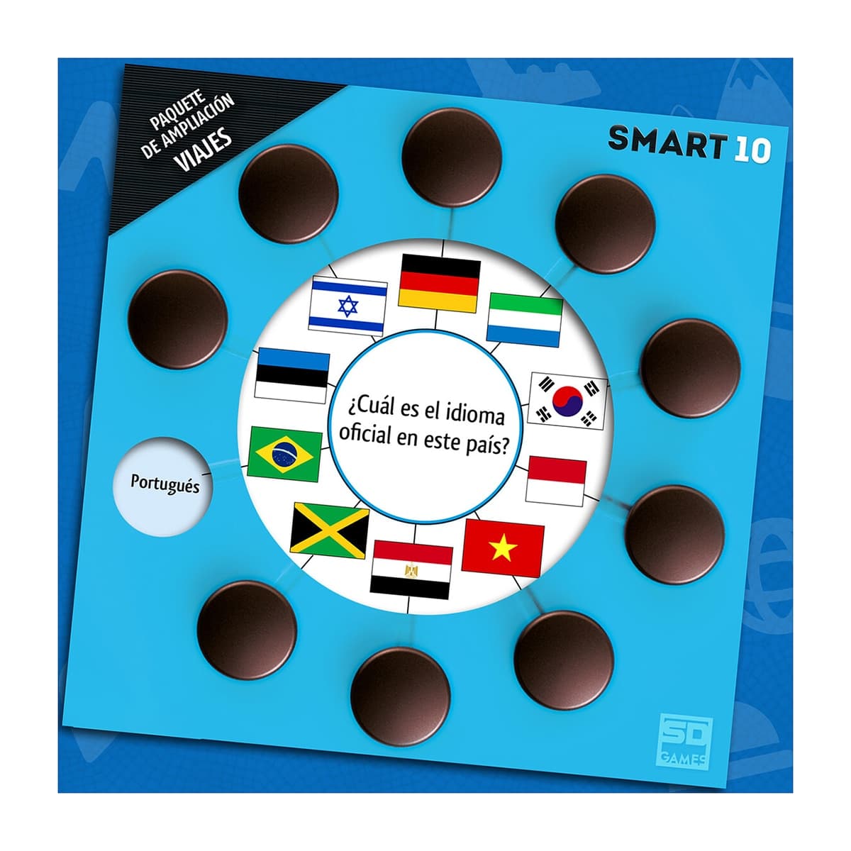 Juego de mesa Smart 10 Viajes Preguntas de Viajes - Image 5