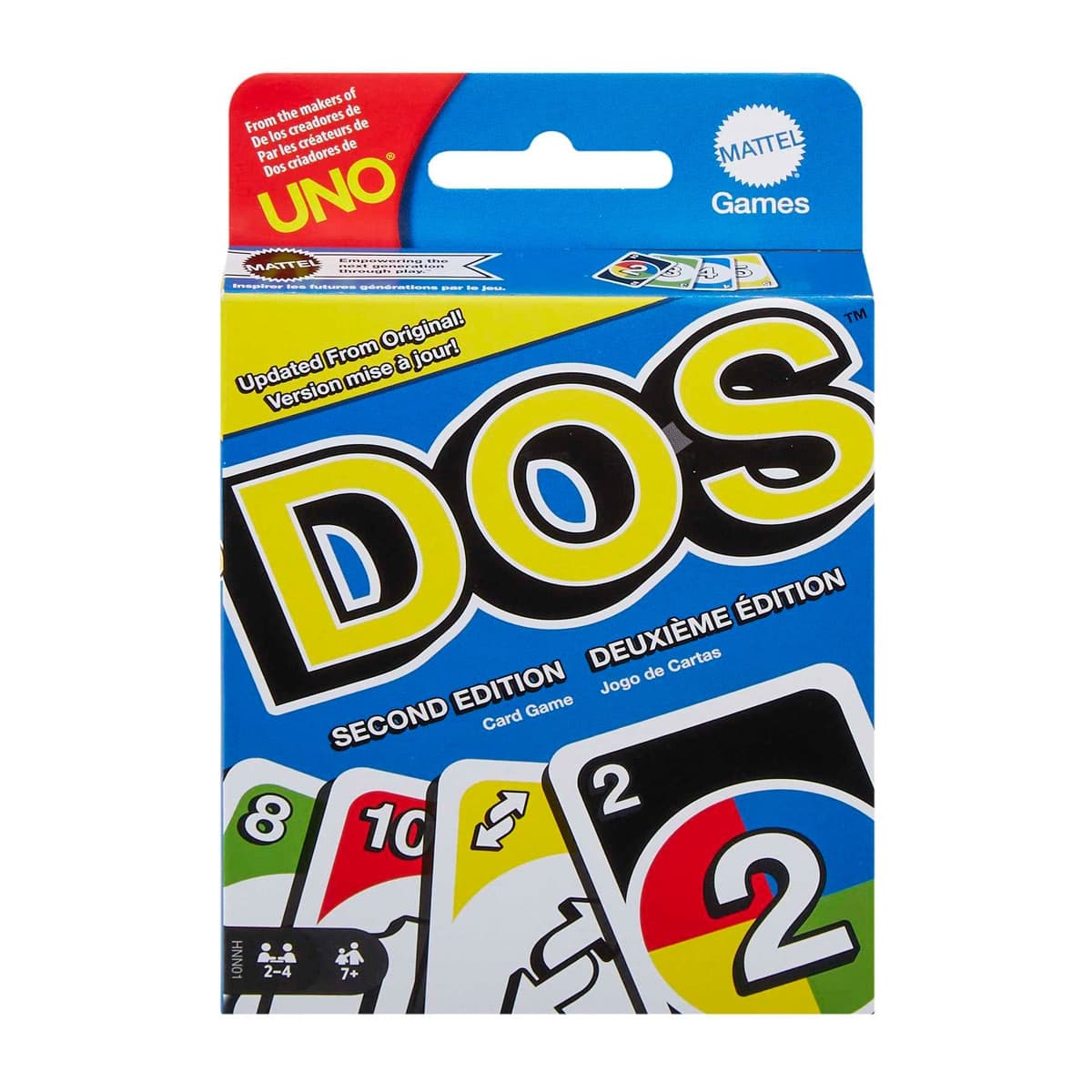 Uno - Juego de cartas DOS Segunda Edición UNO Mattel Games.
