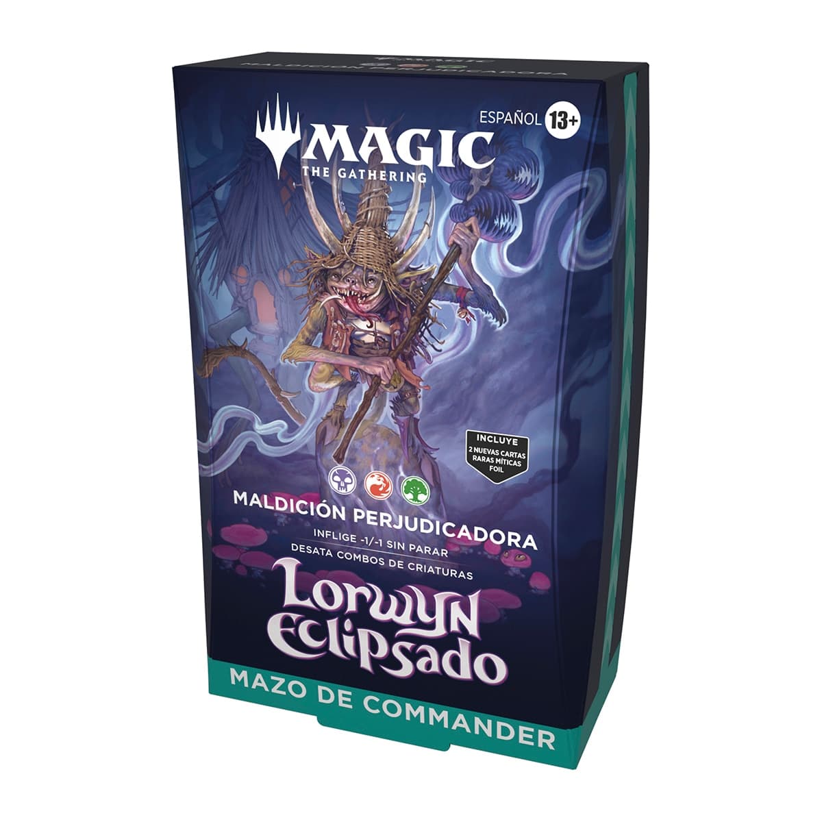 Magic The Gathering - Mazo Maldicion Perjudicadora Magic The Gathering Lorwyn Eclipsado Commander Wizards Of The Coast.