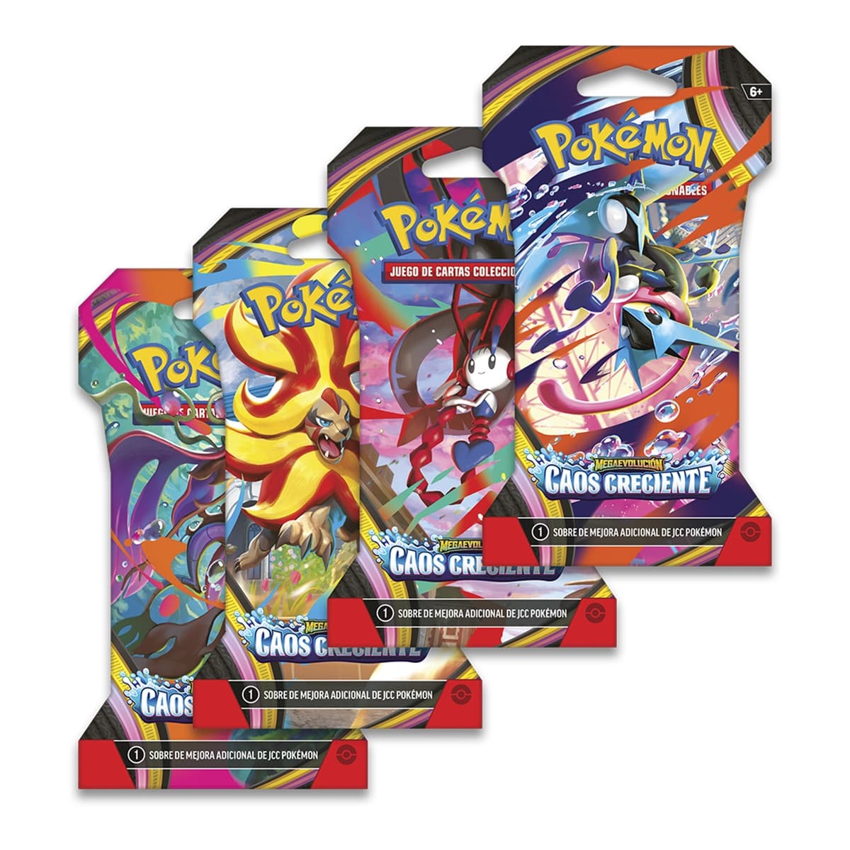 Pokémon - Sobre cartas Pokémon Expansión Caos Creciente Pokémon Bandai modelos surtidos.