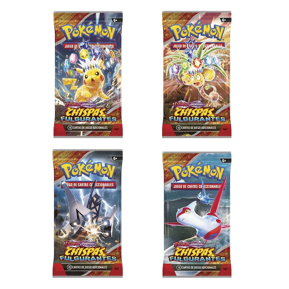 Pokémon - Sobre cartas Pokémon Expansion Chispas fulgurantes Pokémon Bandai modelos surtidos.