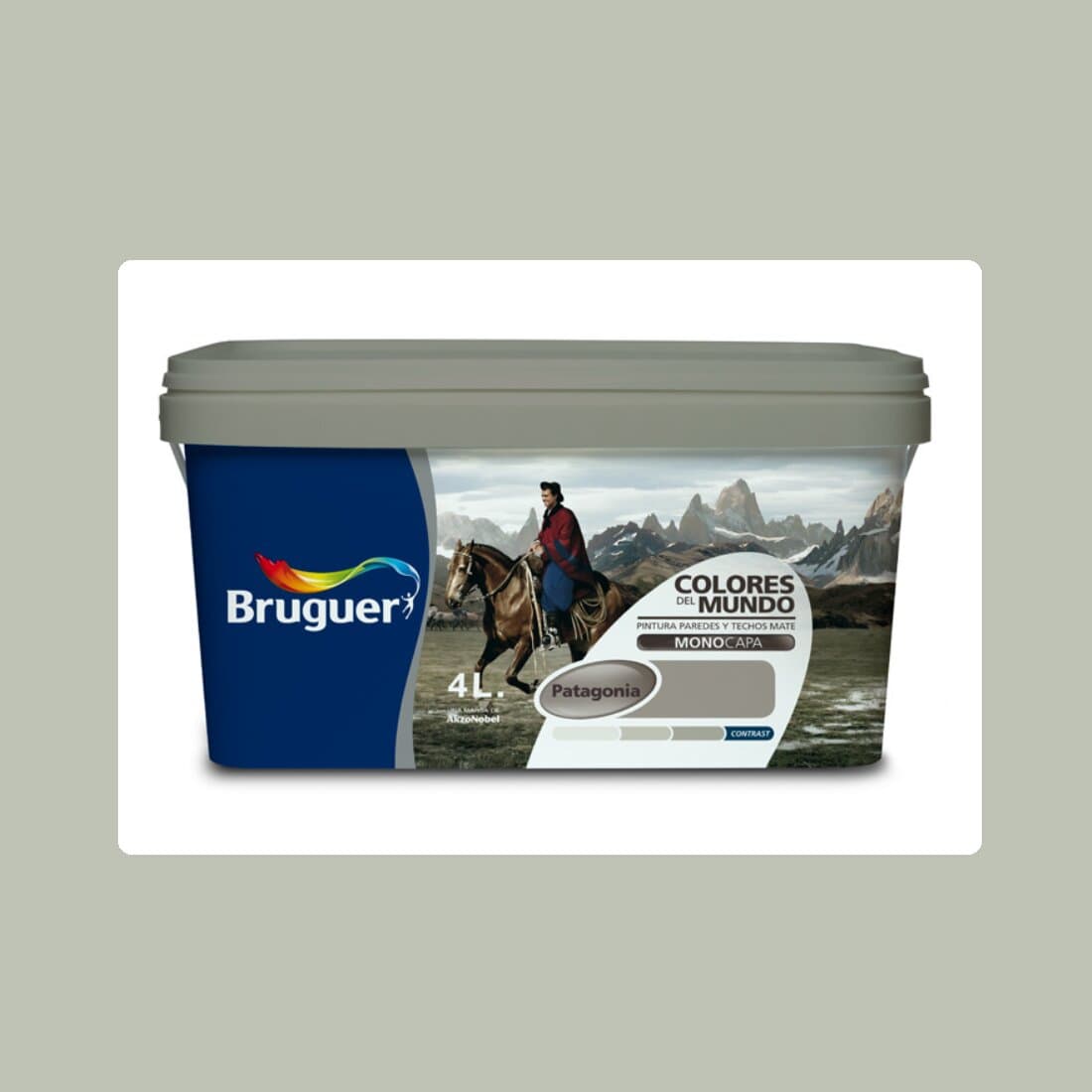 Bruguer - Pintura Plástica Mate Colores Del Mundo 4 l - Serie Patagonia.
