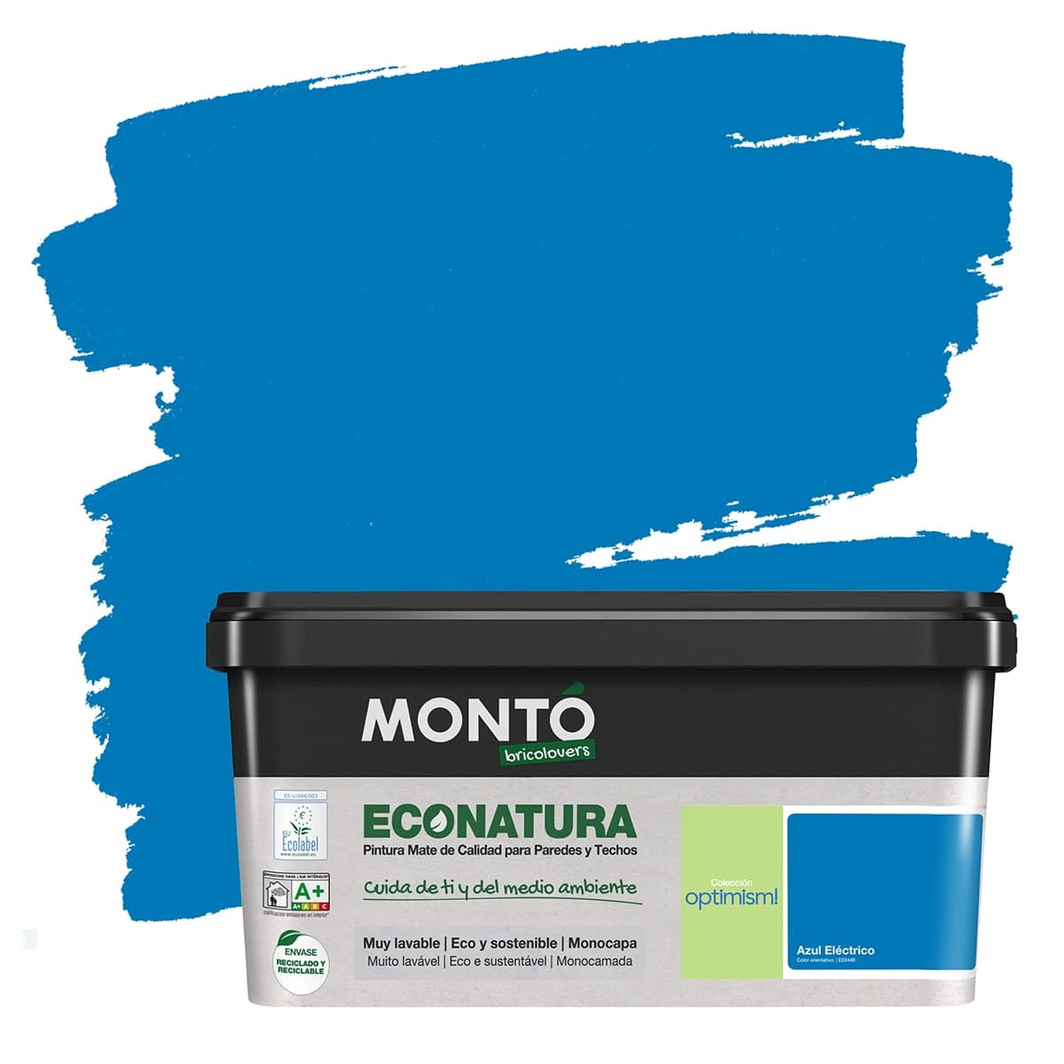 MONTÓ - Pintura Plástica Mate Eco Natura Sostenible 4 l.
