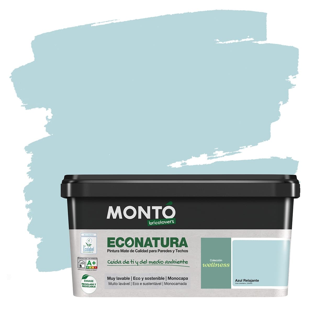 MONTÓ - Pintura Plástica Mate Eco Natura Sostenible 4 l.