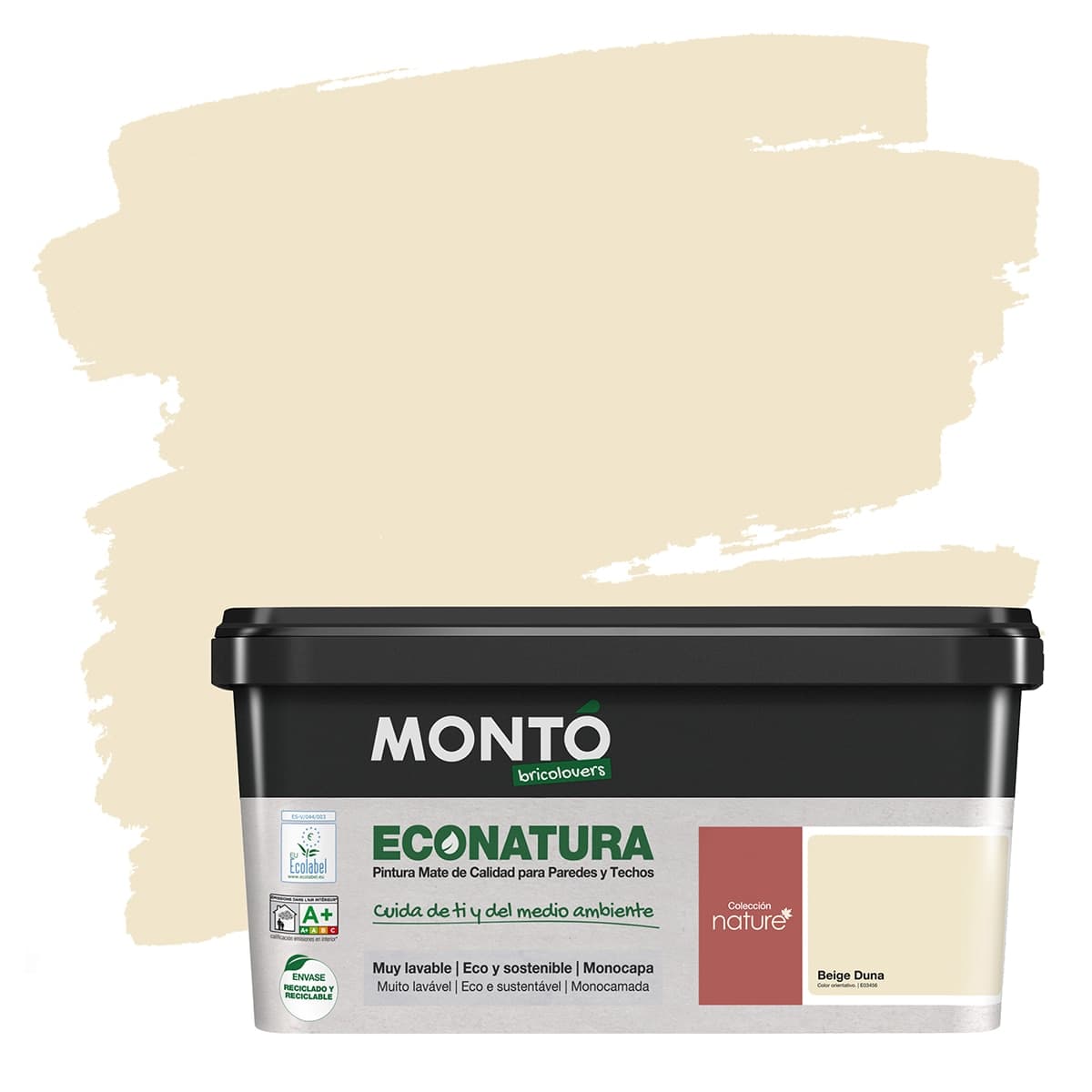 MONTÓ - Pintura Plástica Mate Eco Natura Sostenible 4 l.