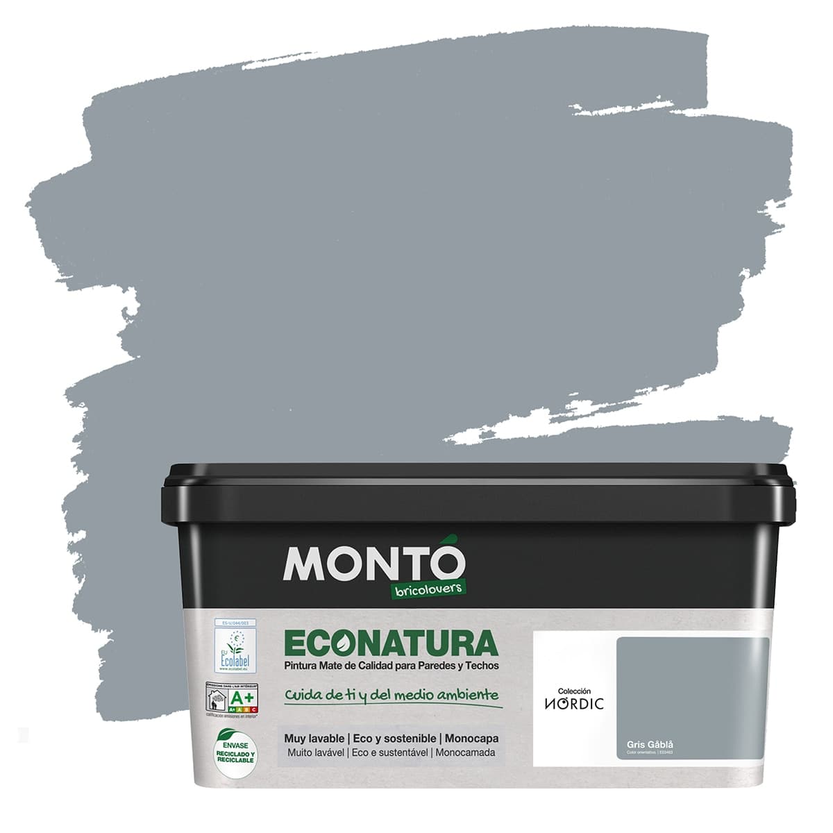 MONTÓ - Pintura Plástica Mate Eco Natura Sostenible 4 l.