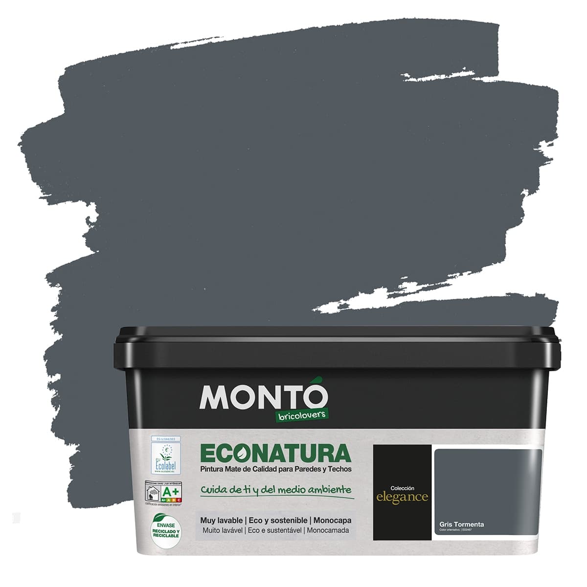 MONTÓ - Pintura Plástica Mate Eco Natura Sostenible 4 l.