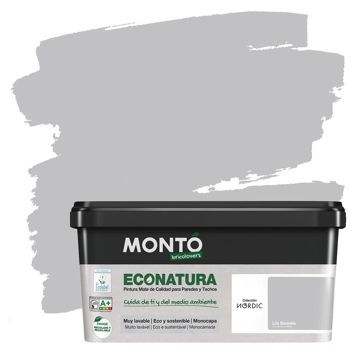 MONTÓ - Pintura Plástica Mate Eco Natura Sostenible 4 l.