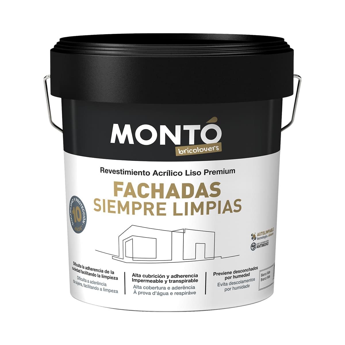 MONTÓ - Pinturas Fachadas Siempre Limpias 4 l.