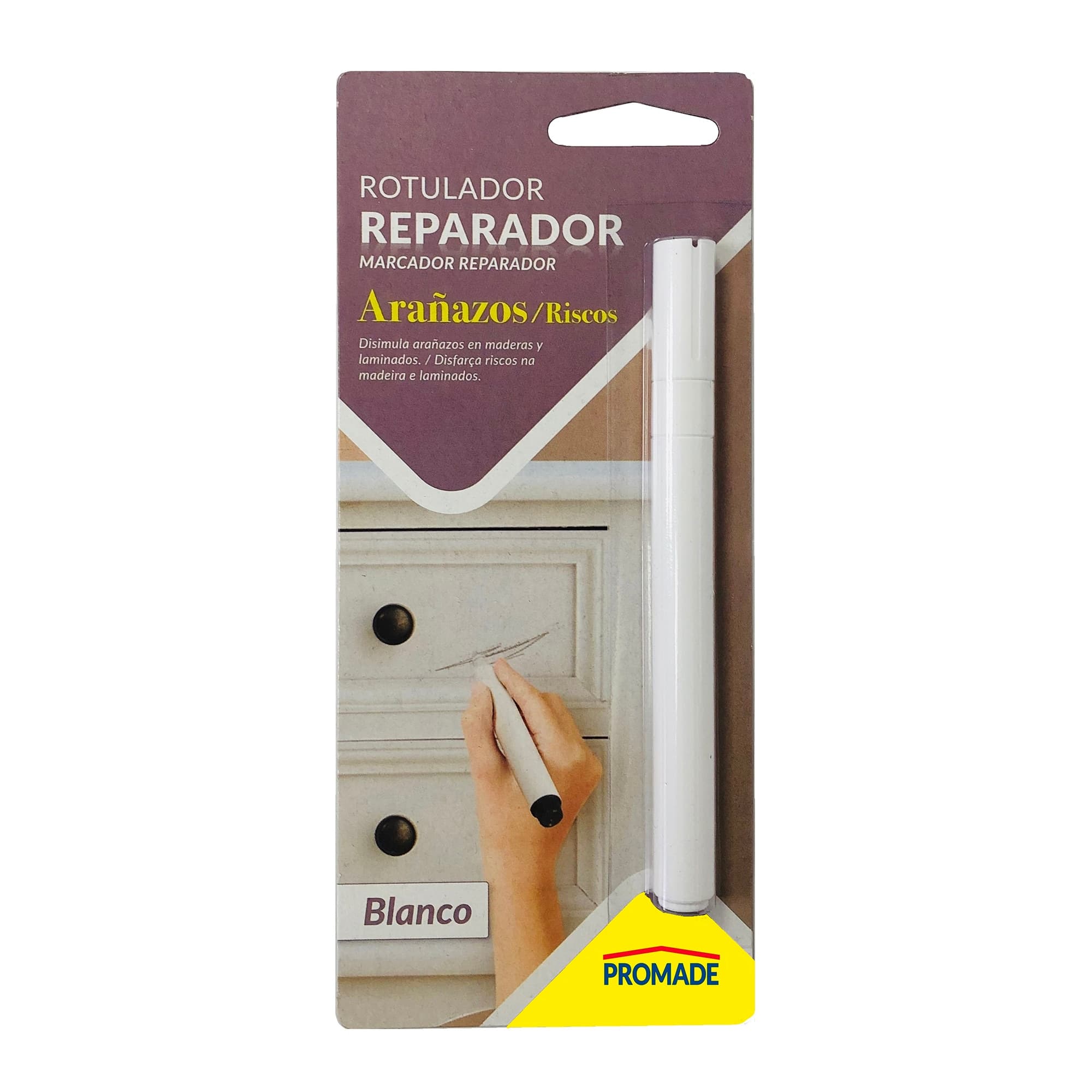 Promade - Rotulador Retoque Madera Blanca Ud.