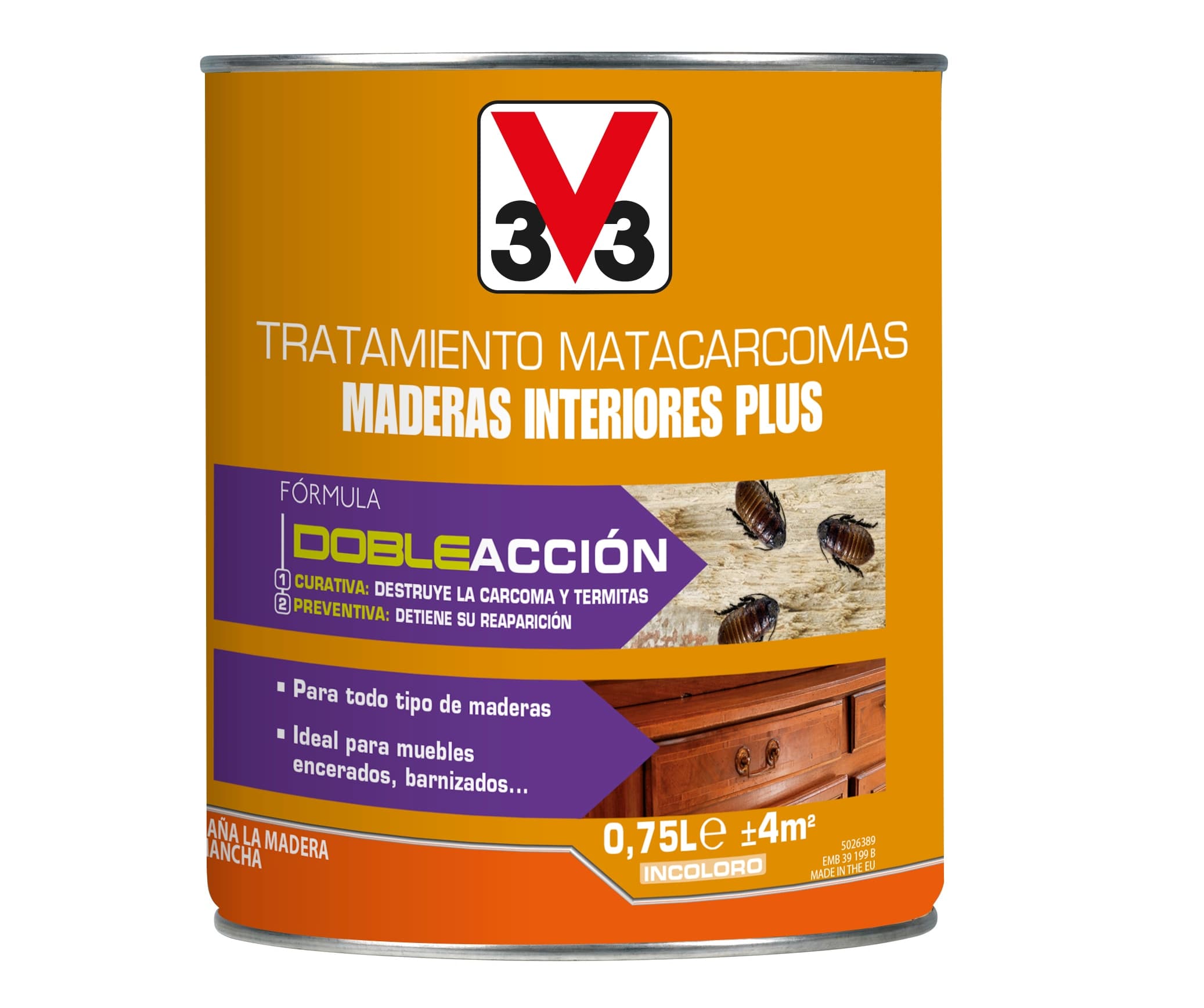 V33 - Tratamiento Matacarcomas y Termitas 750 ml.