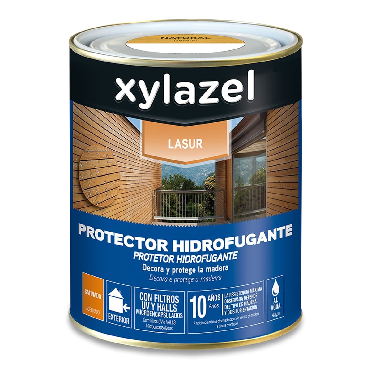Xylazel - HIDROFUGANTE LASUR SAT NATURAL 750ML.