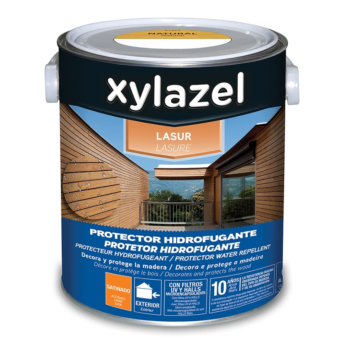 Xylazel - HIDROFUGANTE LASUR SAT NATURAL 2,5L.