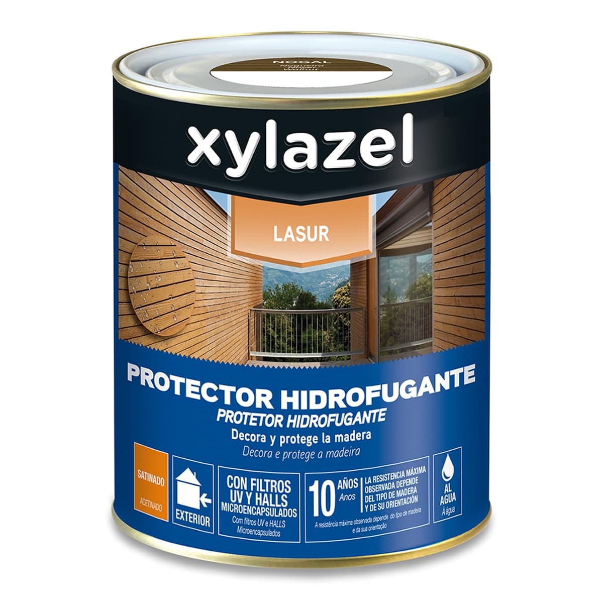 Xylazel - HIDROFUGANTE LASUR SAT NOGAL 750ML.
