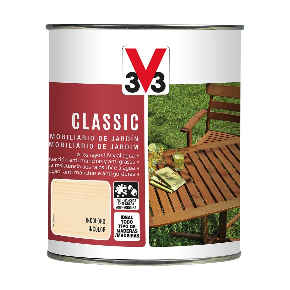 V33 - Aceite de Teca Alta Resistencia para la Madera V33.