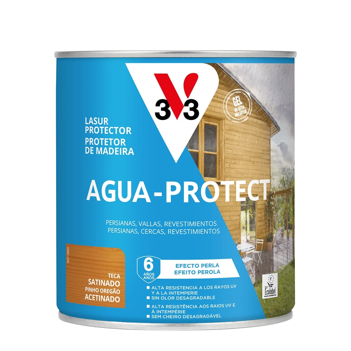 V33 - Protector Decorativo Madera Agua-Protect Satinado.