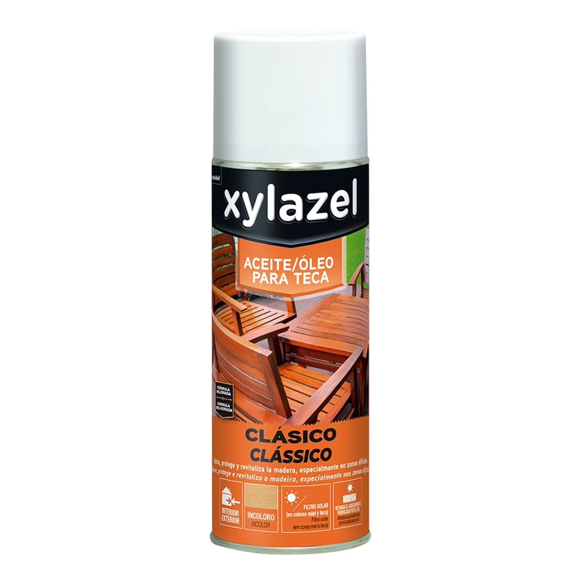 Xylazel - ACEITE TECA SPRAY INCOLORO 0,400 L.