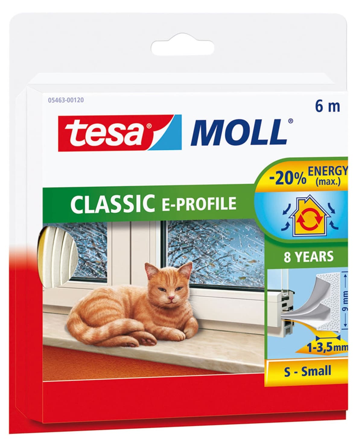 Tesa - Burlete Caucho Classic Perfil "E" 6 m.