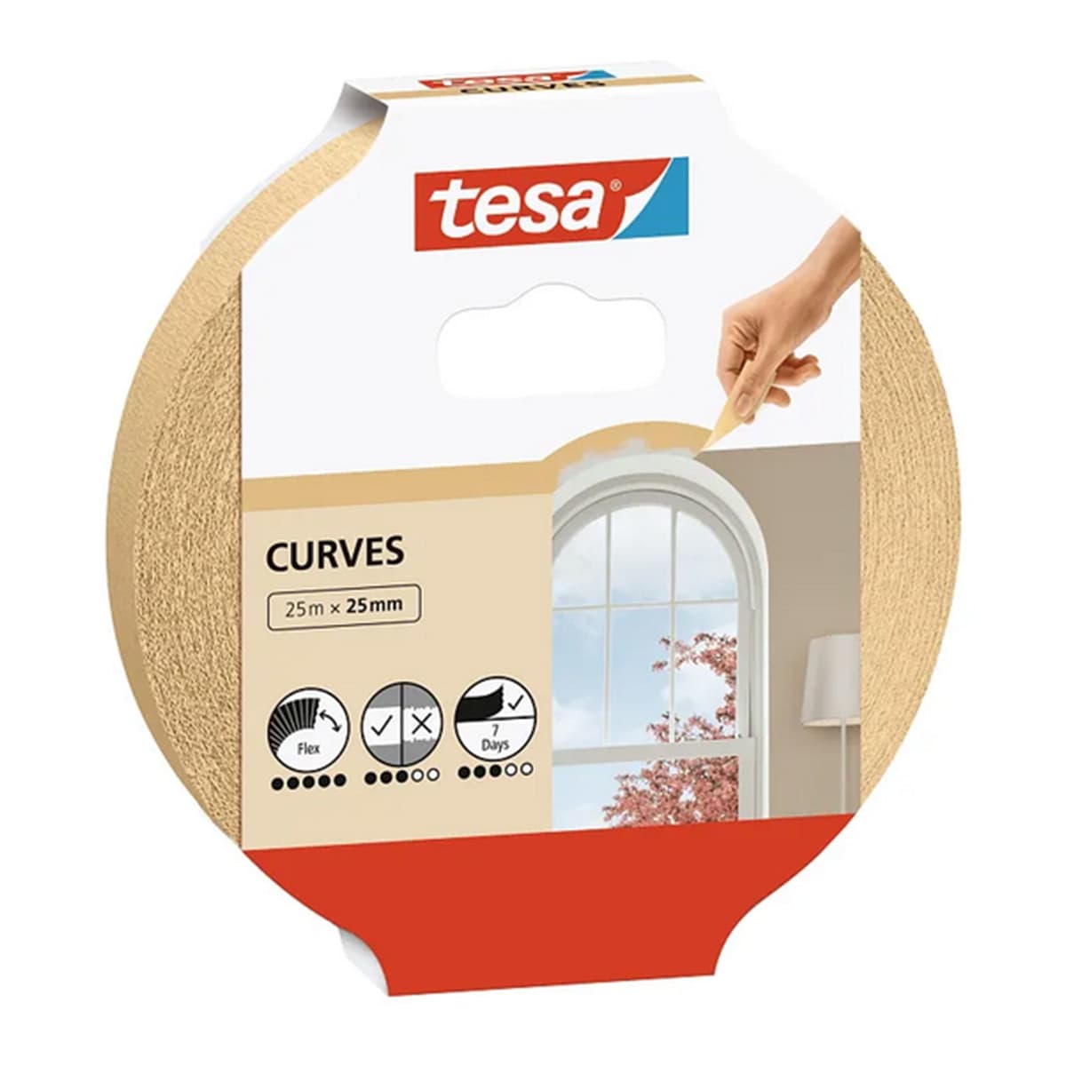 Tesa Tape - Cinta de Pintor Flexible especial Curvas 25 m.