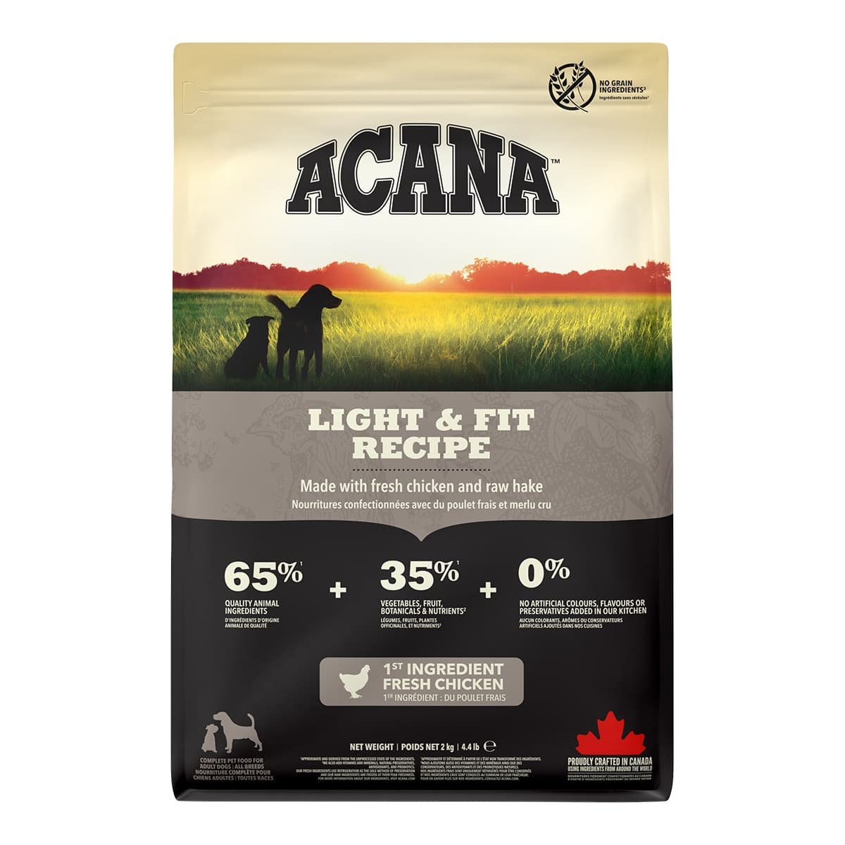 Acana - Pienso para perros adultos Light & fit Grain Free pollo Acana.