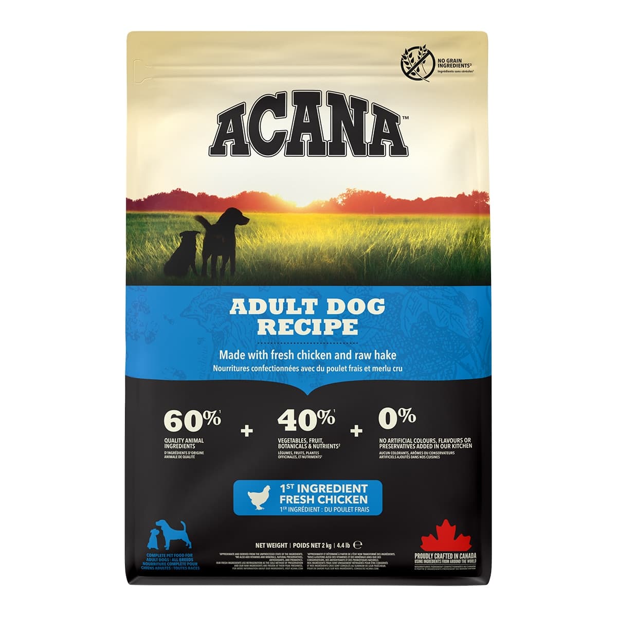 Acana - Pienso para perros adultos sabor pollo Acana 2 kg.