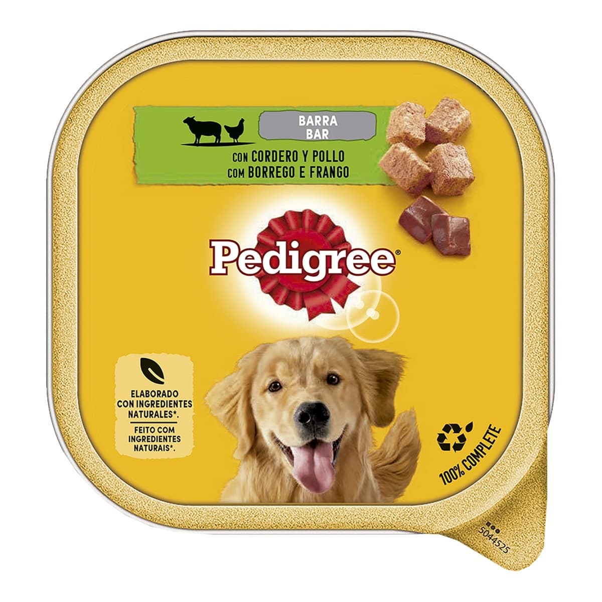 Pedigree - Comida húmeda para perros adultos Pedigree paté pollo y cordero 300 g.