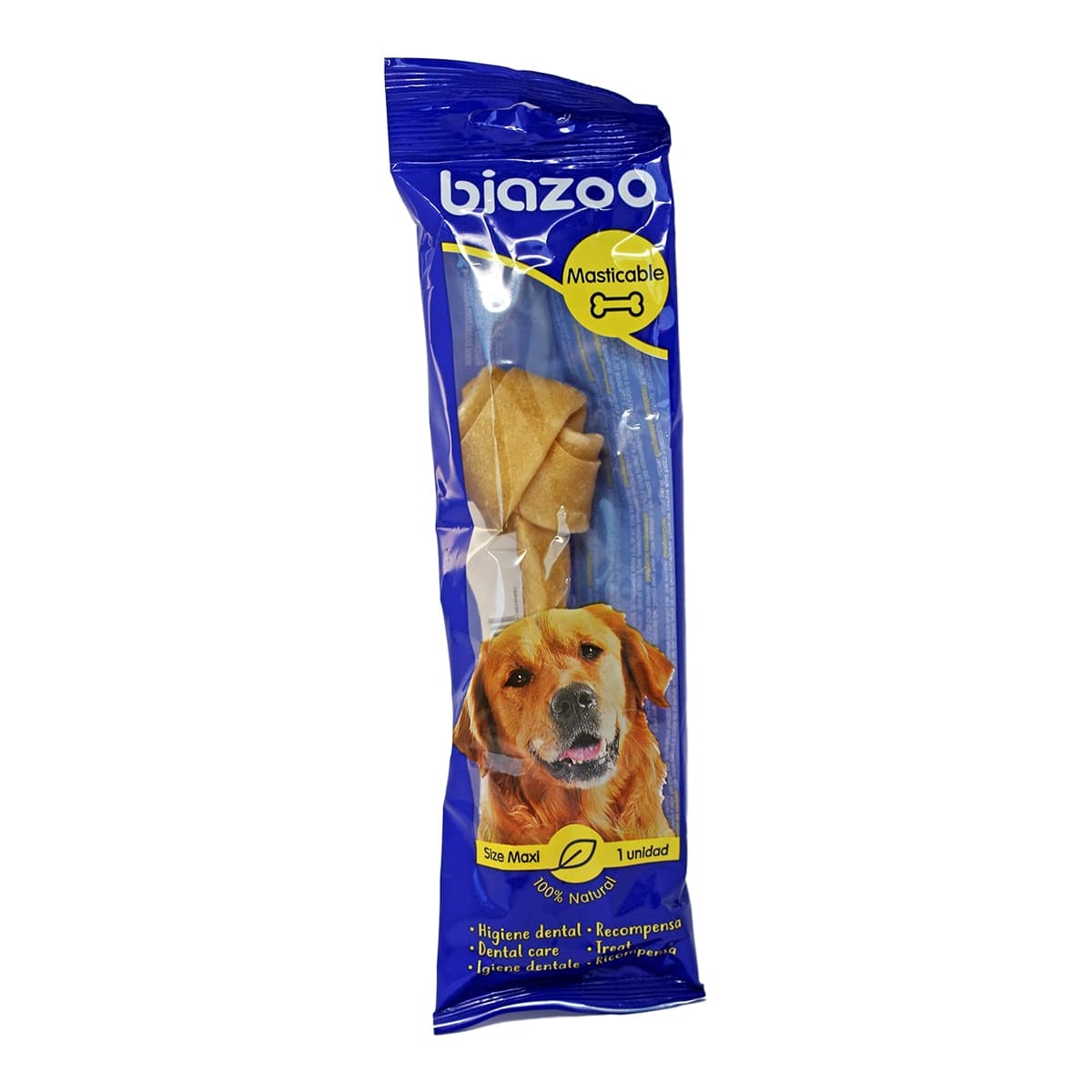 Biazoo - Hueso para perros adultos medianos y grandes Biazoo nudos 18 cm.
