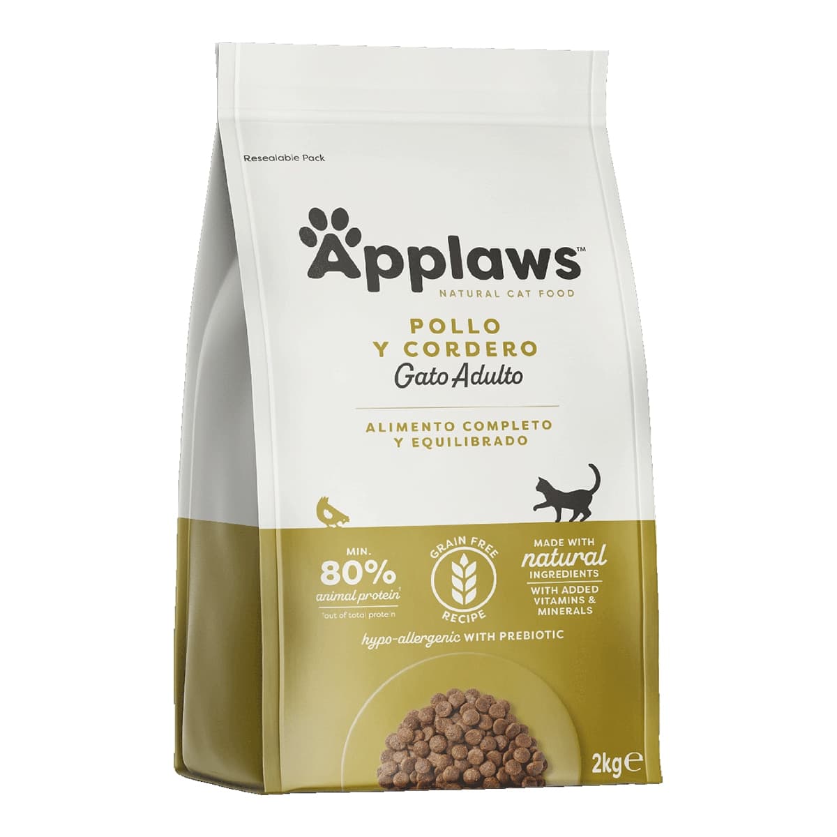 Applaws - Pienso para gatos adultos Applaws pollo y cordero 2 kg.