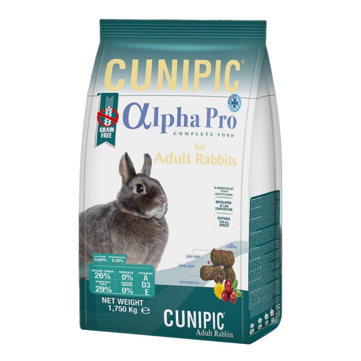 Cunipic - Pienso para conejos adultos Cunipic Alpha Pro.