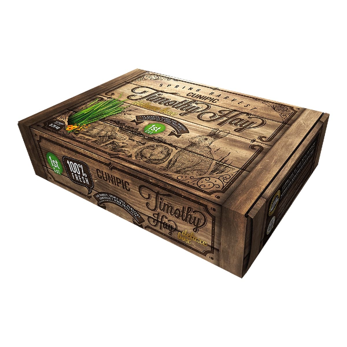 Cunipic - Heno Timothy para roedores adultos Cunipic Deluxe Box 2,25 kg.