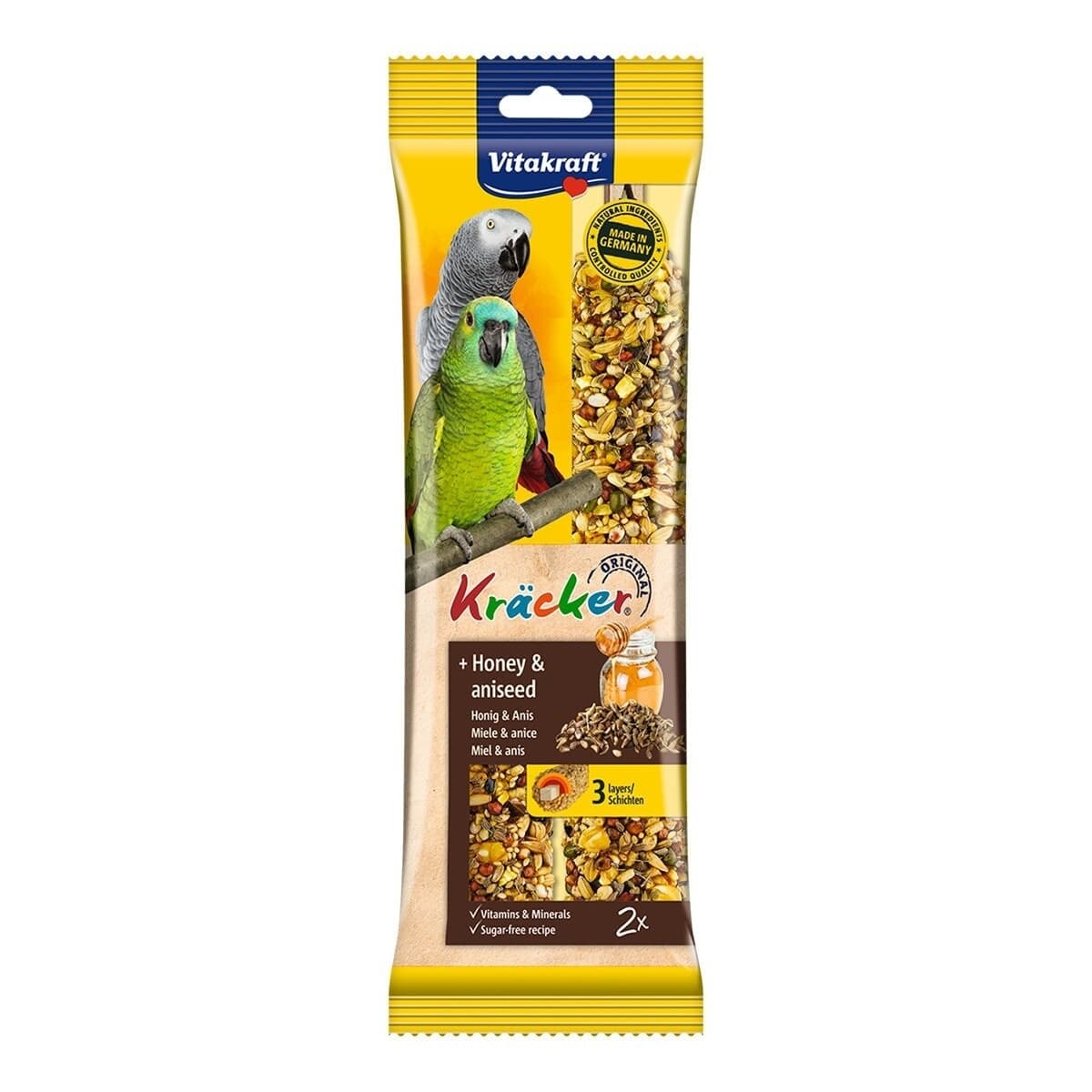 Vitakraft - Barritas para loros Vitakraft anís y miel 2 uds.
