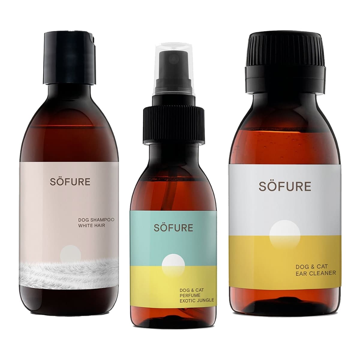 Söfure - Lote champú+ perfume + limpiador oídos Söfure.