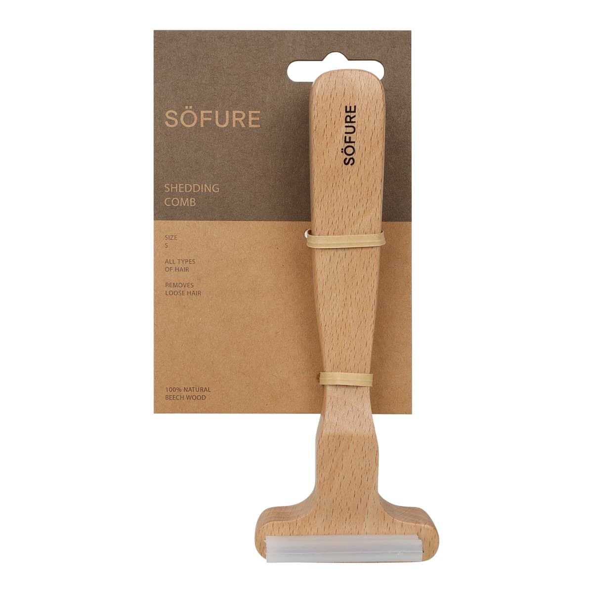 SOFURE - Deslanador Sofure para perros y gatos madera.