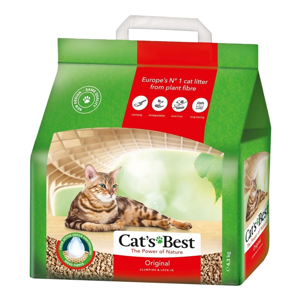 Cat's Best - Arena aglomerante Cat's Best Original para gatos.